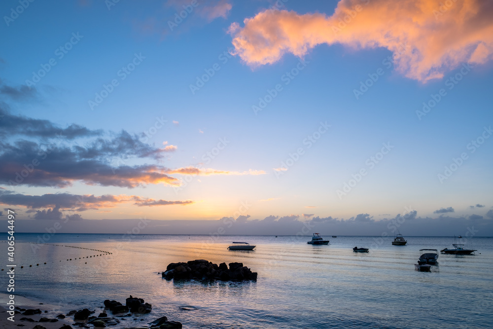 Sunset over the sea - Mauritius