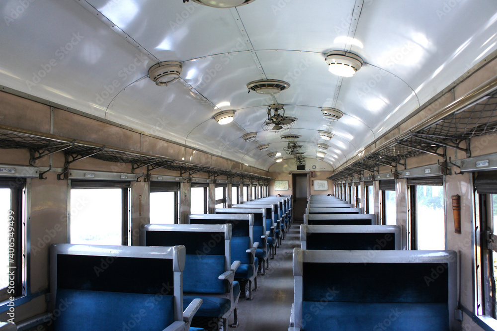 Fototapeta premium 大井川鉄道 客車内
