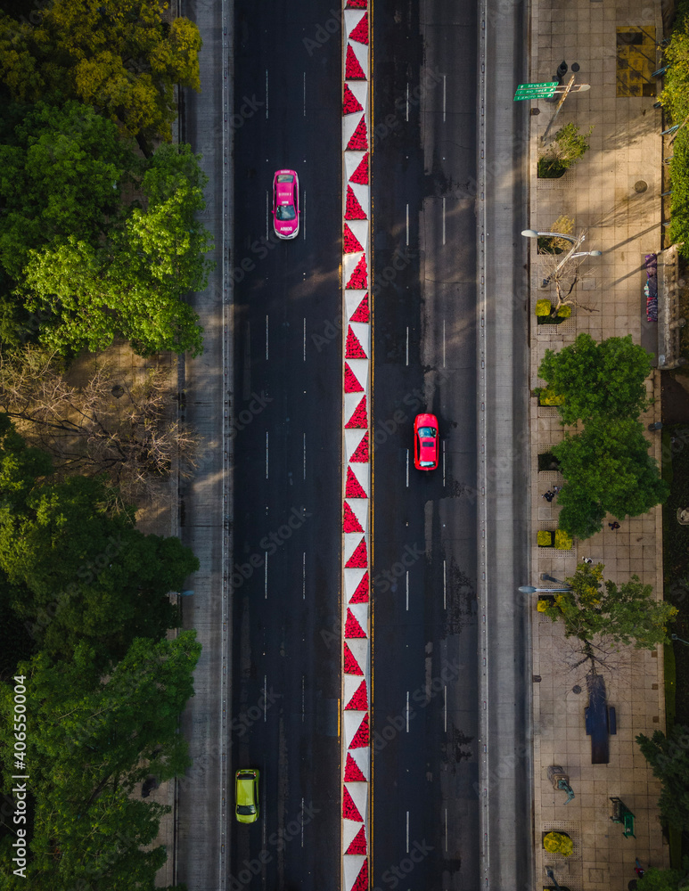 Naklejka premium traffic in the city