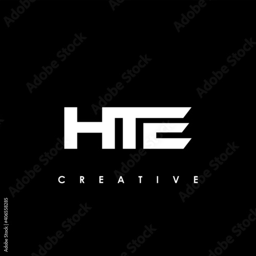 HTE Letter Initial Logo Design Template Vector Illustration photo