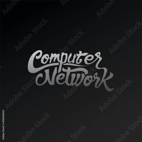 Computer Network Hand Lettering