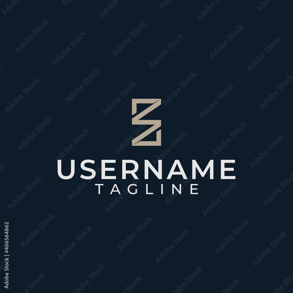 Monogram style logo shaped like a Z zigzag letter Monogram style logo shaped like a Z zigzag letter