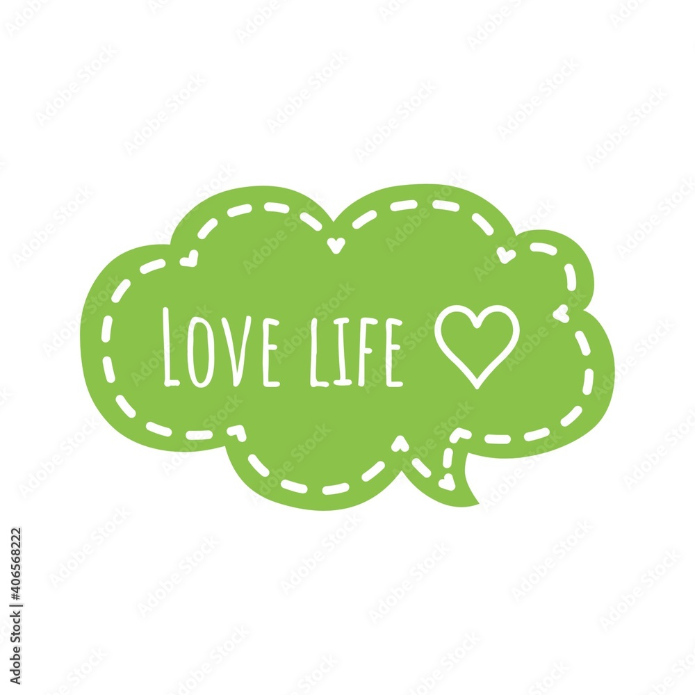 ''Love life'' Lettering ''Love life'' Lettering