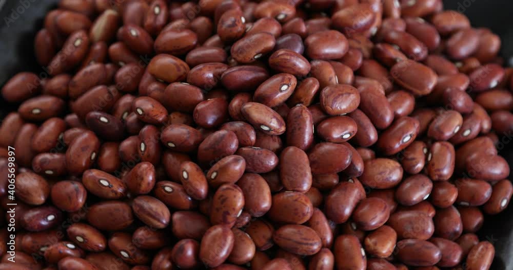 Pile Of Raw Red Organic Kidney Beans Rotating Pile Of Raw Red Organic Kidney Beans Rotating