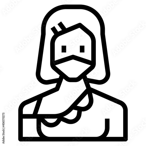 Actress icon for web element , webpage, application, card, printing, social media, posts etc.