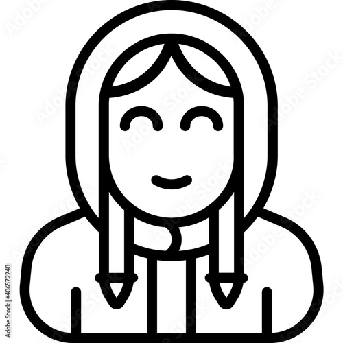 Line icon for eskimo