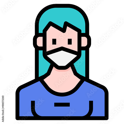 Actress icon for web element , webpage, application, card, printing, social media, posts etc.
