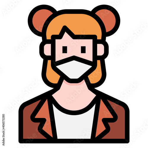 Actress icon for web element , webpage, application, card, printing, social media, posts etc.