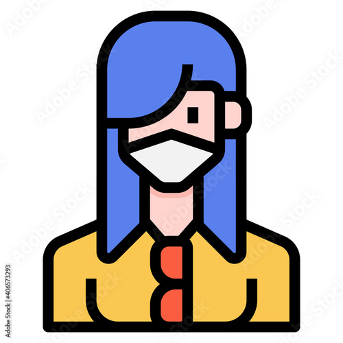 Actress icon for web element , webpage, application, card, printing, social media, posts etc.