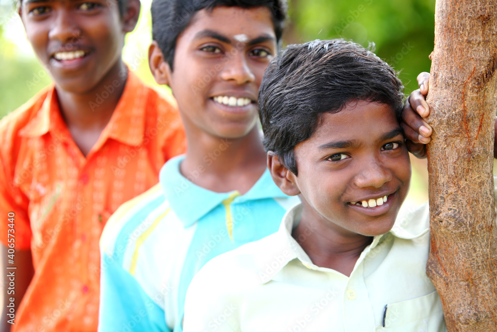 Group of Indian happy teen boys looking at the camera. Stock Photo | Adobe  Stock