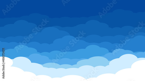 Sky and Clouds Background. web banners. Vector illustration
