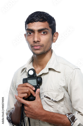 man with light meter © krishna