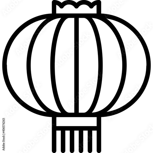 Line icon for lantern