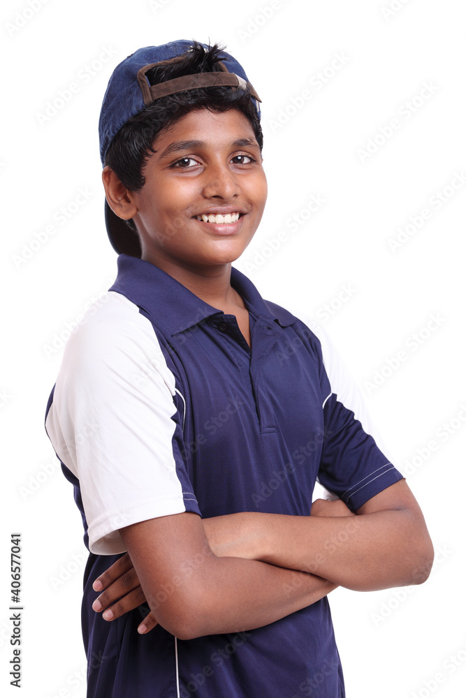 Cheerful Indian teen portrait. Cheerful Indian teen portrait.