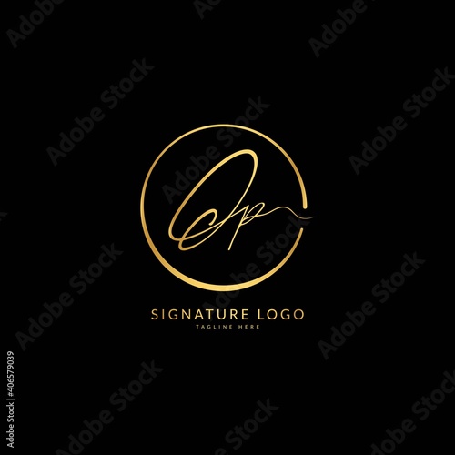 Canvas Print Initial letter Op