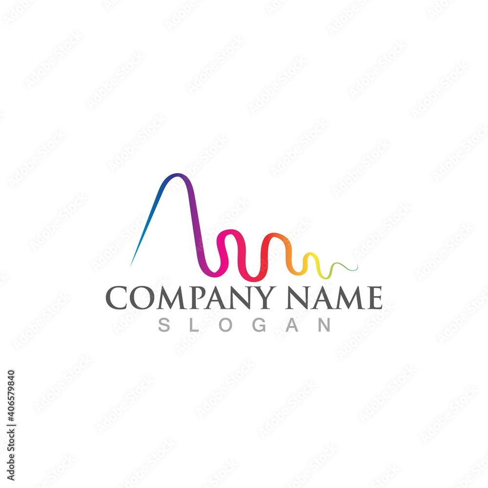 Sound waves vector illustration Sound waves vector illustration