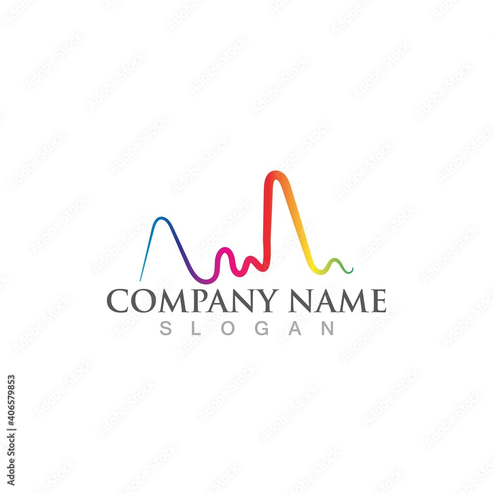 Sound waves vector illustration Sound waves vector illustration