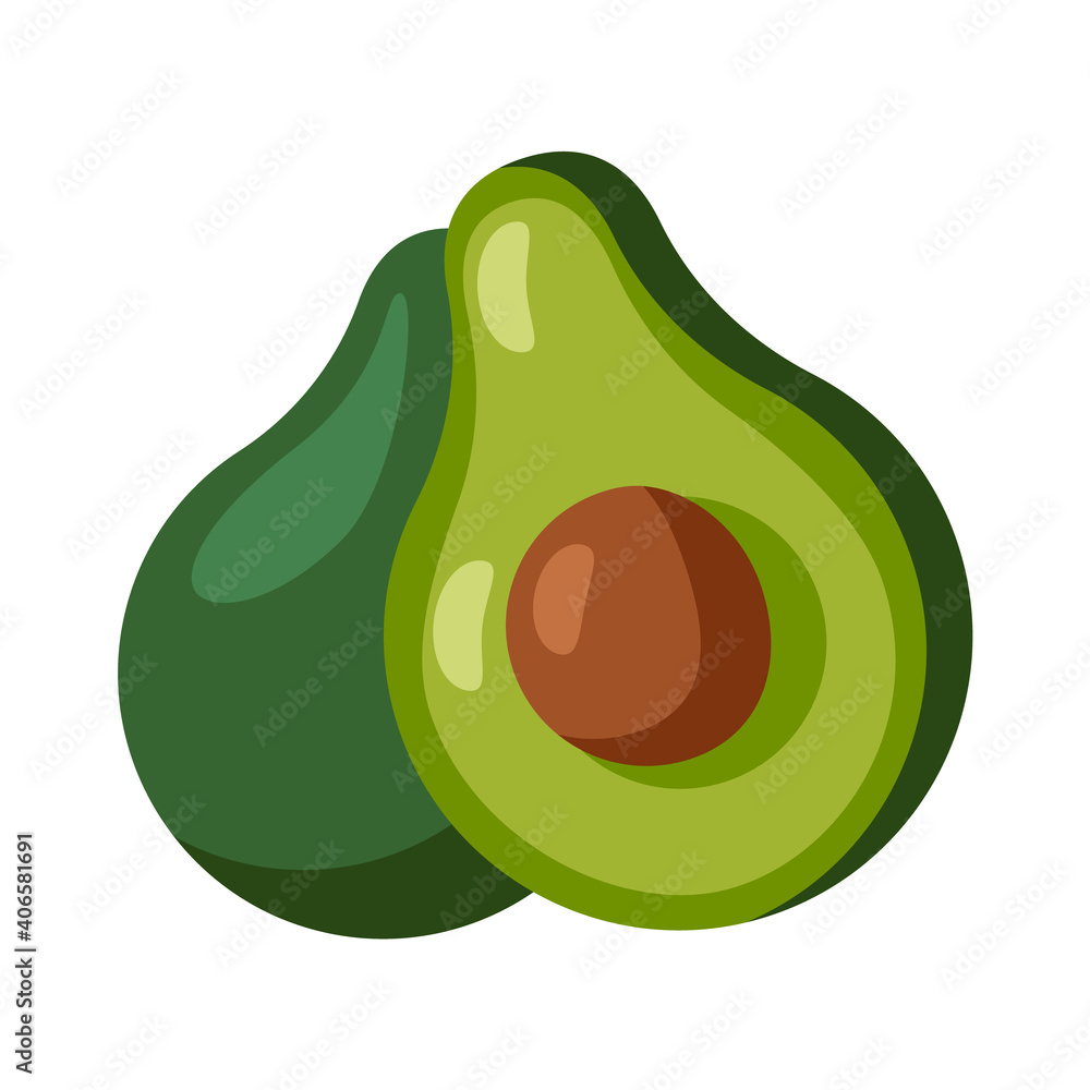 Aesthetic and cool avocado vector illustration. aesthetic fruit illustration Aesthetic and cool avocado vector illustration. aesthetic fruit illustration