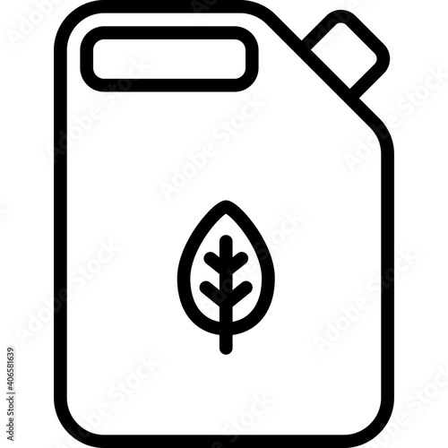 Line icon for eco fuel
