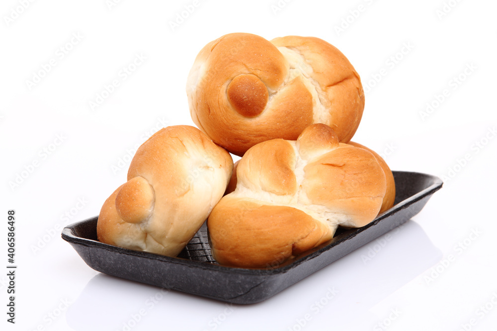 Fresh bread isolated on white background Fresh bread isolated on white background