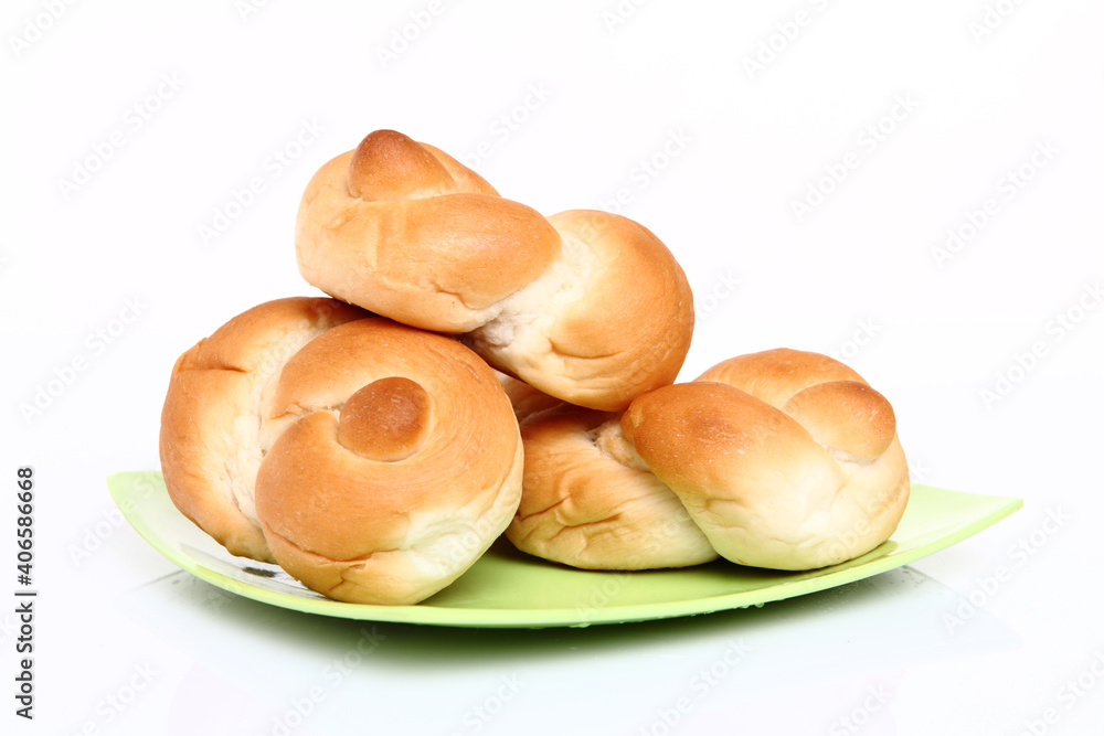 Fresh bread isolated on white background Fresh bread isolated on white background