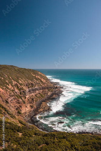 Sets of waves in Australia. Cape Shanck surf in Melbourne.