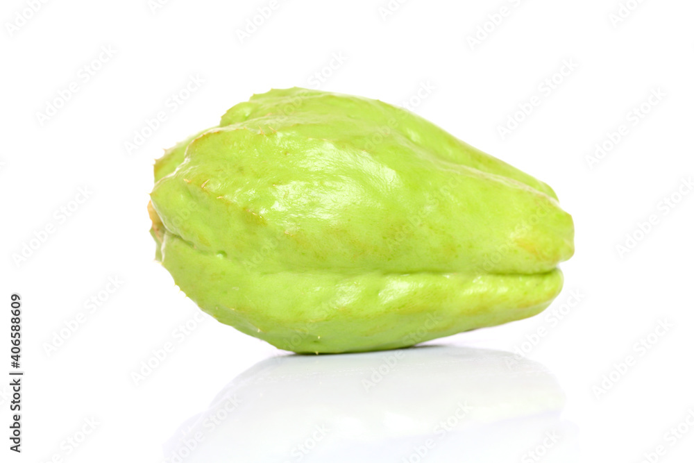 chayote chokos on white background. chayote chokos on white background.