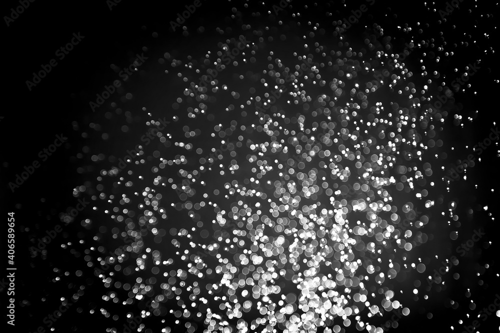 Beautiful abstract black bokeh