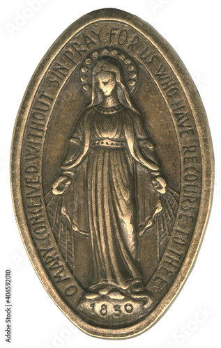 O Mary Conceived Without Sin Gold Bronze Medal