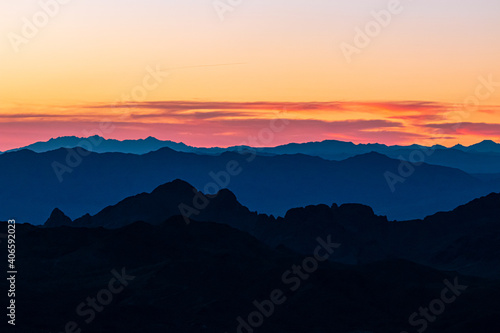 Wallpaper Mural sunset in the mountains Torontodigital.ca