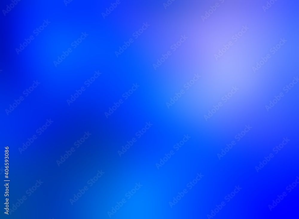 Blue vivid color abstract blurred empty background.