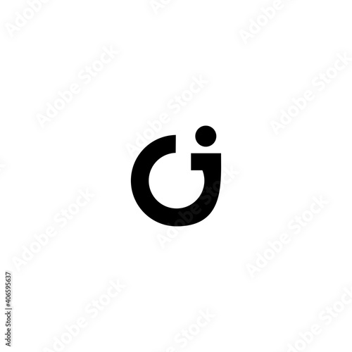 Letter CJ logo design template