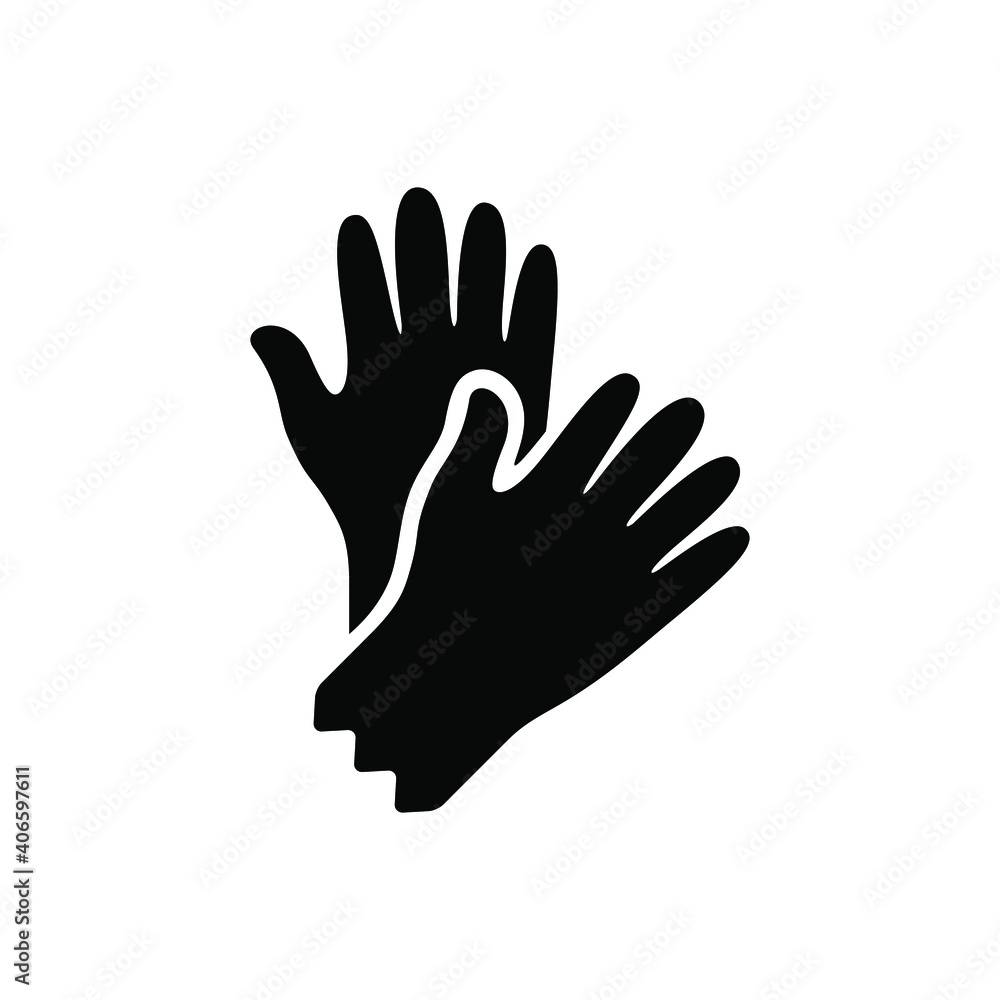Obraz premium Latex gloves icon