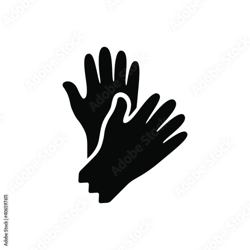 Latex gloves icon