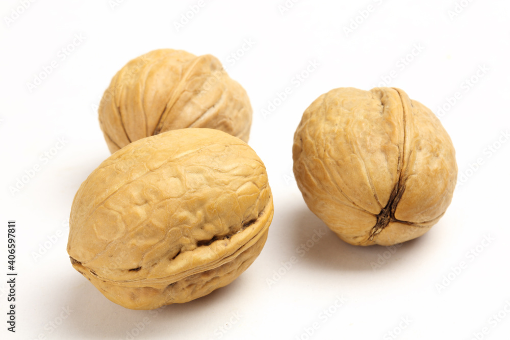 walnut isolated on white background walnut isolated on white background