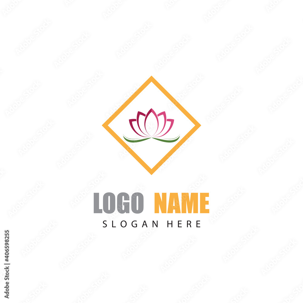Beauty Vector lotus flowers design logo Template icon Beauty Vector lotus flowers design logo Template icon