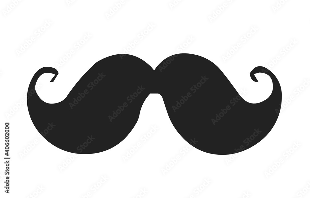the silhouette of a mustache the silhouette of a mustache