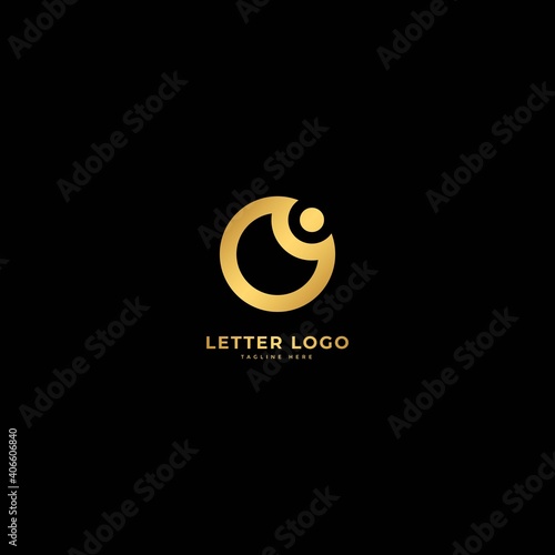 Letter O. Elegant logotype vector. Minimalist logo concept