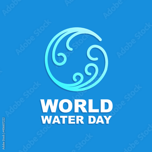 world water day logo vector download