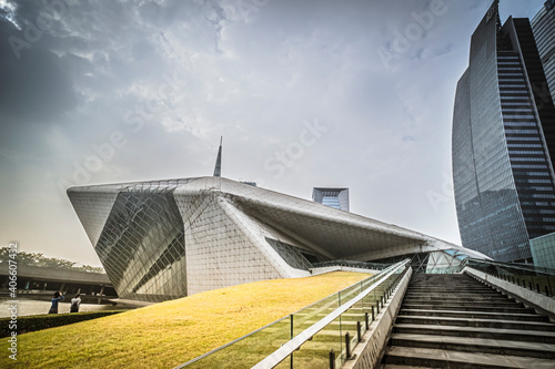 Guangzhou Opera House is a Chinese opera house in Guangzhou in the new city of Pearl River  the Guangzhou Opera House has become one of China s three biggest theaters