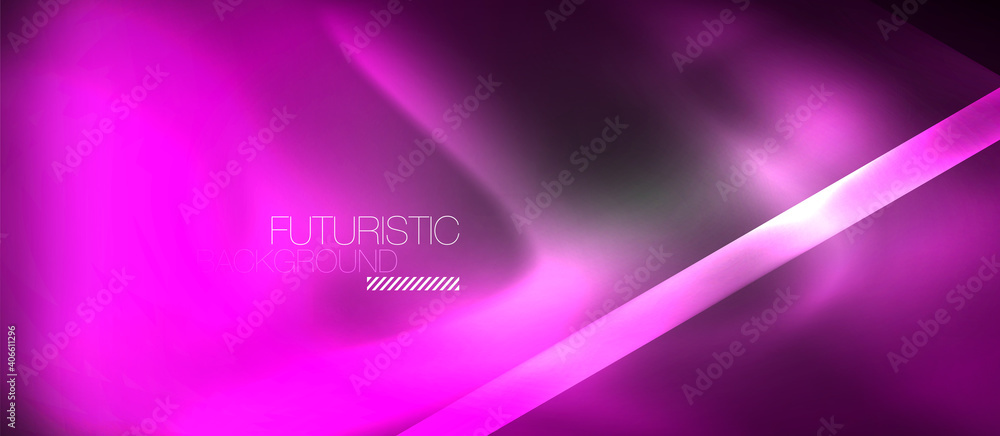 Neon geometric abstract background. Triangles with color glowing light effects in the dark. Vector illustration for covers, banners, flyers and posters and other Neon geometric abstract background. Triangles with color glowing light effects in the dark. Vector illustration for covers, banners, flyers and posters and other