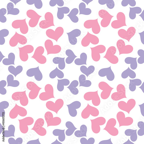 Wallpaper Mural Heart Seamless Pattern. Vector design for gift wrap, fabric, textile print, wallpaper, wrapping paper, party invitation, packaging, menu design, scrap-booking, template. Torontodigital.ca