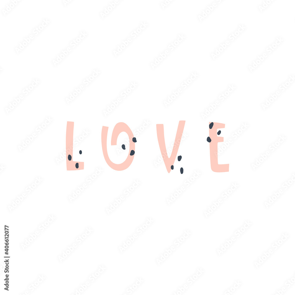 Lettering style handwritten word Love. Design print for t shirt, pin label, badges, sticker, greeting card, banner Lettering style handwritten word Love. Design print for t shirt, pin label, badges, sticker, greeting card, banner