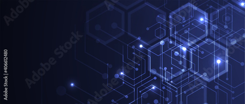 Technology data background, idea of global business solution