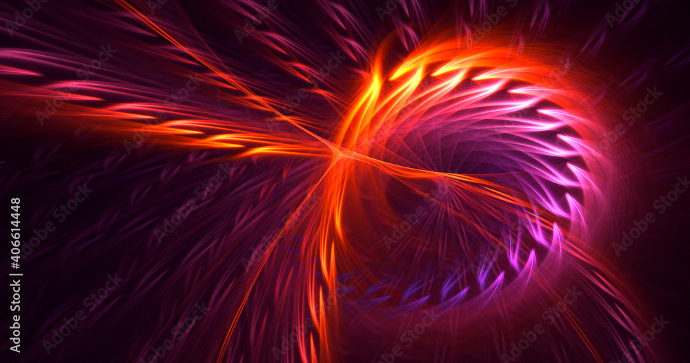 3D rendering abstract multicolor fractal light background 3D rendering abstract multicolor fractal light background