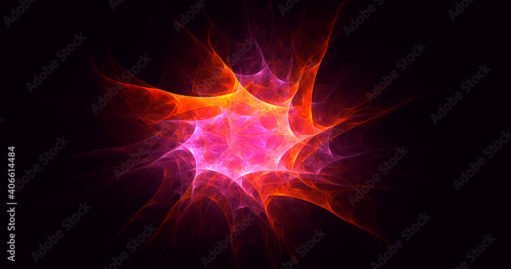 3D rendering abstract multicolor fractal light background 3D rendering abstract multicolor fractal light background