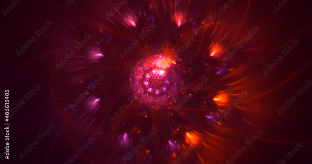 3D rendering abstract round light background 3D rendering abstract round light background