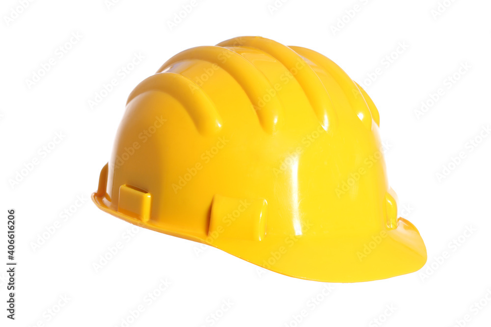 yellow helmet isolated on white yellow helmet isolated on white