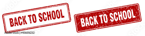back to school stamp set. back to school square grunge sign