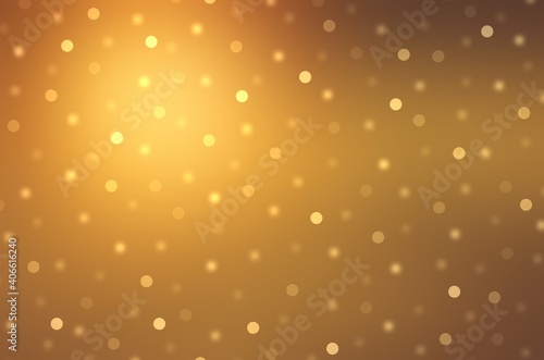 Golden sequins on yellow background for holidays design.